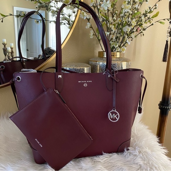 New Michael Kors Edith Large Saffiano Leather Tote Bag - Picture 8 of 16